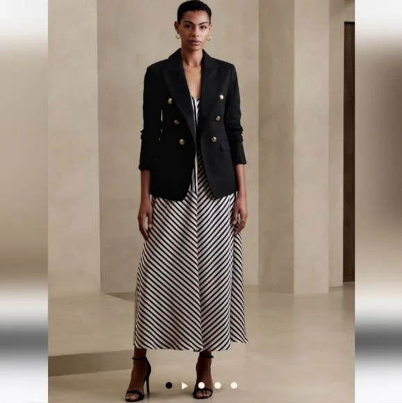 NWT Banana Republic Icon Blazer black - Picture 4 of 6